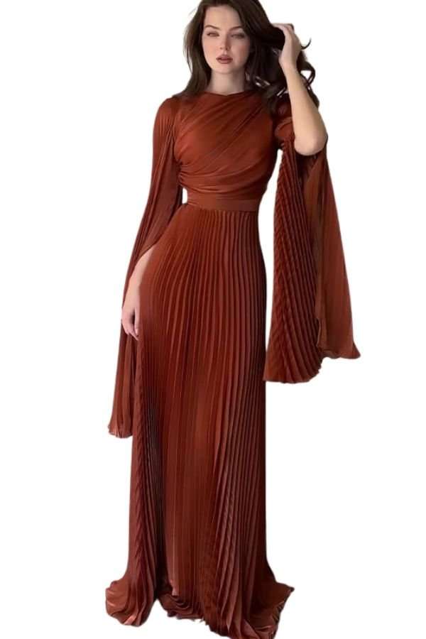 O-Neck Long Sleeve  Evening Dress image 1