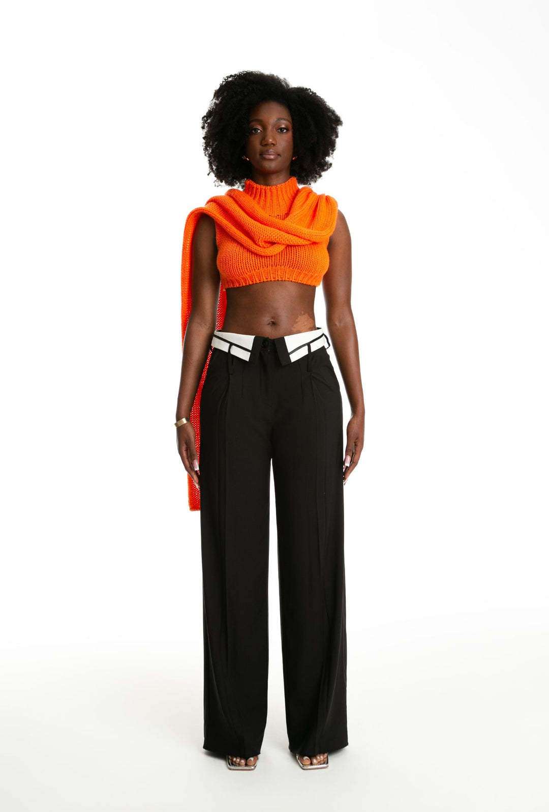 Vivid Contrast Palazzo Pants image 2