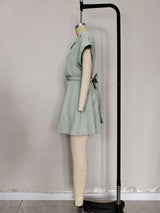 Stylish Striped Tie-Front Summer Dress image 5