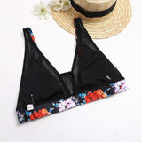 Sexy Mesh Floral Sling Swimsuit image 4