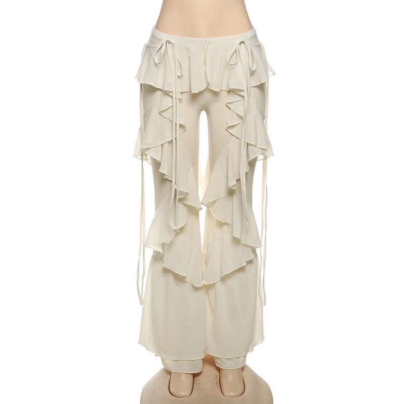 Chic Ruffled Palazzo Pants image 4