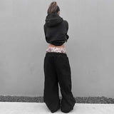 Baggy Sweatpant Casual High Double Waist Printed Boxer Sweatpants image 3