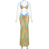 Paisley Print Bikini Top & Maxi Skirt image 5