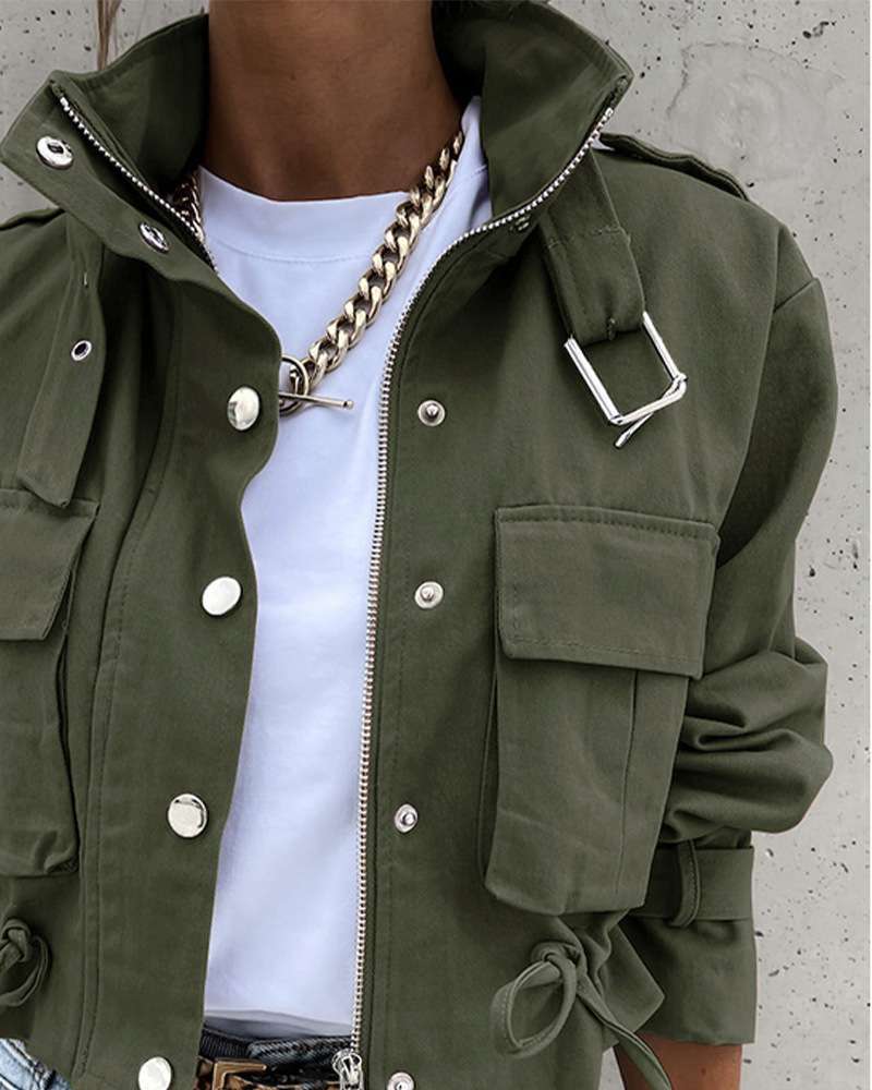 Cropped Retro Style Jacket image 6