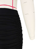 Low waist pleated straight long skirt image 8