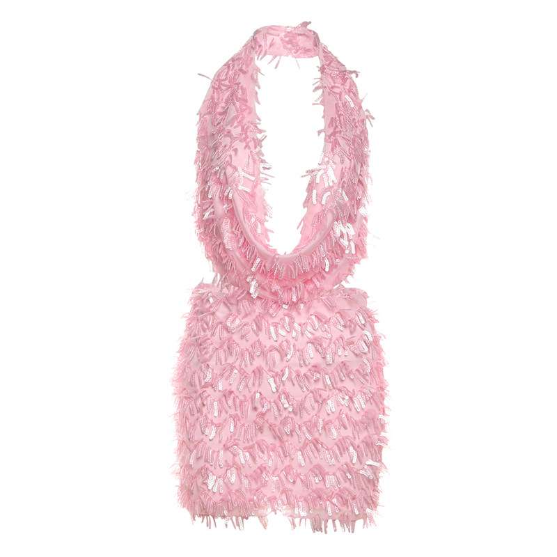 Elegant Feather-Trim Two-Piece Outfit image 5