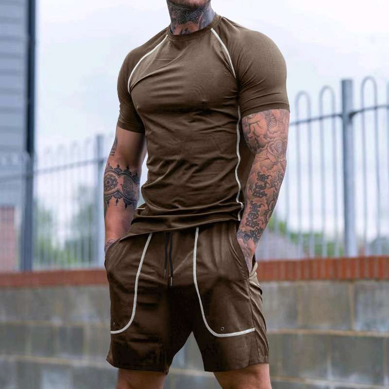 Men's Athletic Compression T-Shirt and Shorts Set image 6