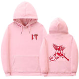 Hip Hop Hoodie Pullover Sweatshirts - S, Pink image