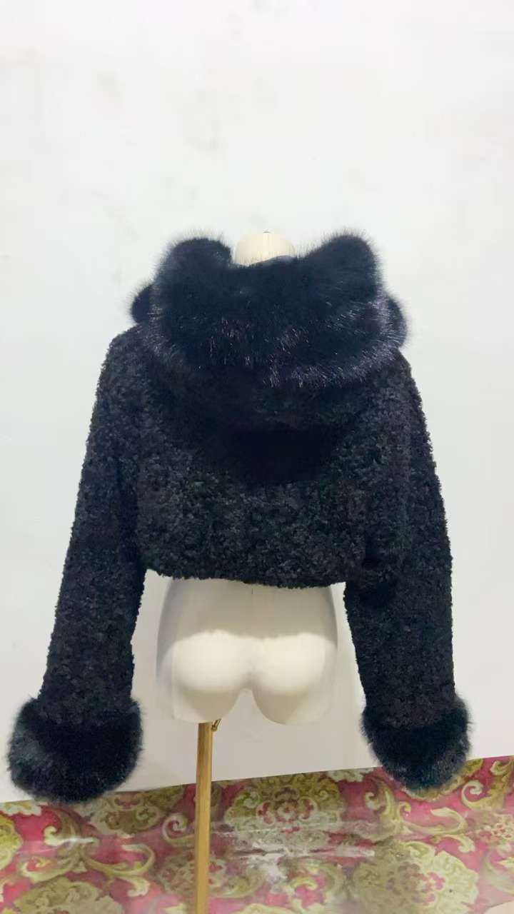 Luxurious Faux Fur Hooded Jacket image 2