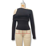 irregular off-shoulder top image 3