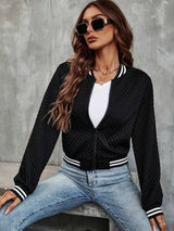 Luxxy Quilted Bomber Jacket image 1