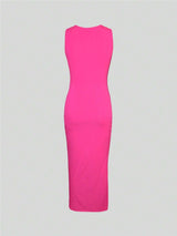Button-Front Midi Dress image 3