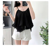 Sleeveless Top with Ruffled Hem image 5