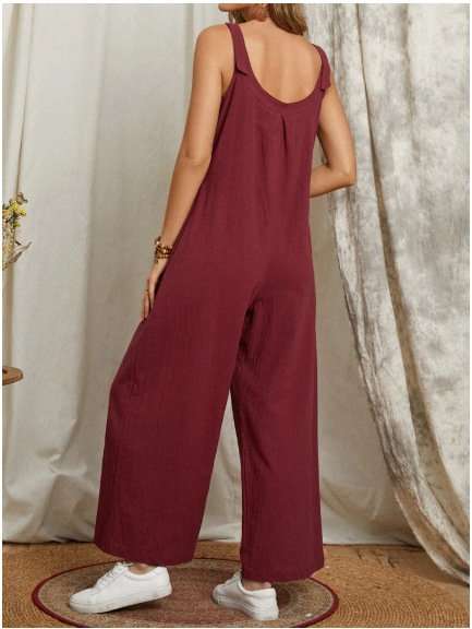 Wide-Leg Sleeveless Jumpsuit image 4