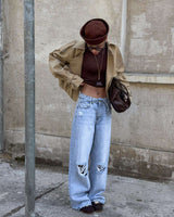 Cropped Double-Layer Jacket image 2