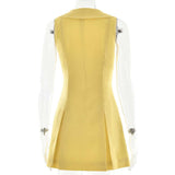 Sleeveless Dress with Button Details image 3