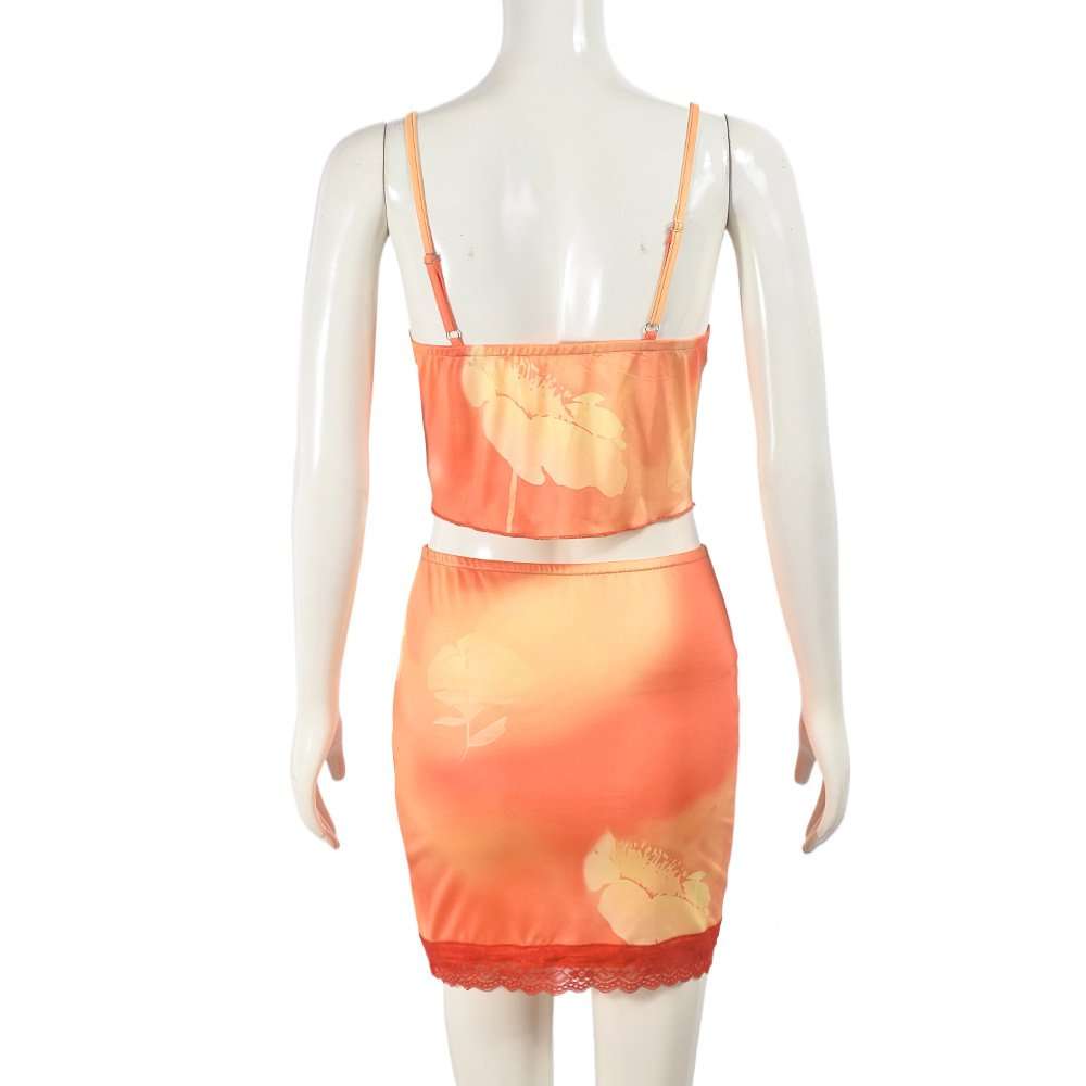 Floral Print Crop Tops & Short image 3