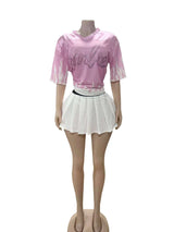 Graphic T-Shirt with Flame Design image 4