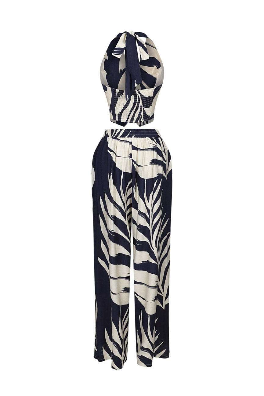 Palm Breeze Printed Halter Set image 5