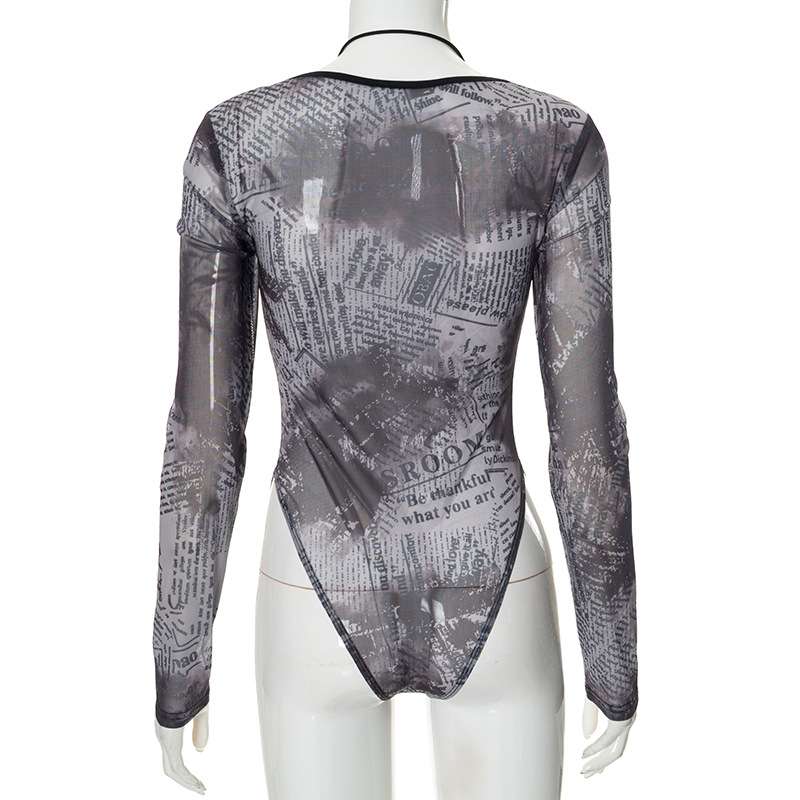 Noir Whisper Mesh Bodysuit image 2