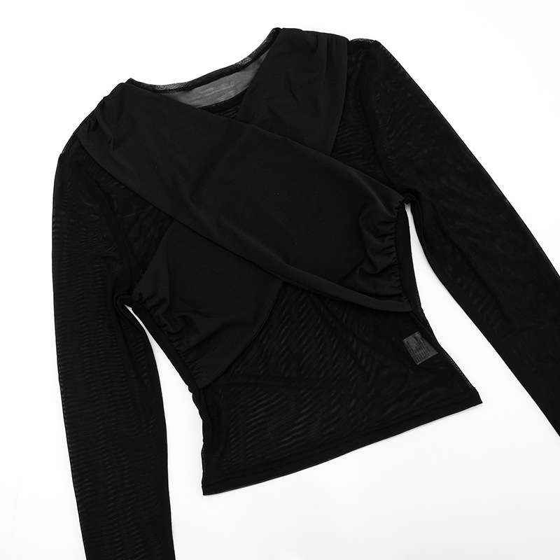 Long Sleeve Top & Ruched Mini Skirt Set image 8