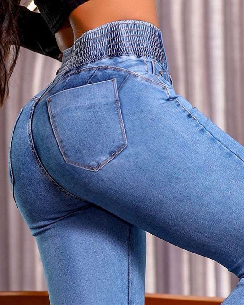 High-Waisted Flared  Jeans image 6