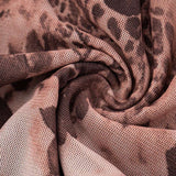 Tie-Dye Ruffle Lace-Up Long Sleeve Dress image 5