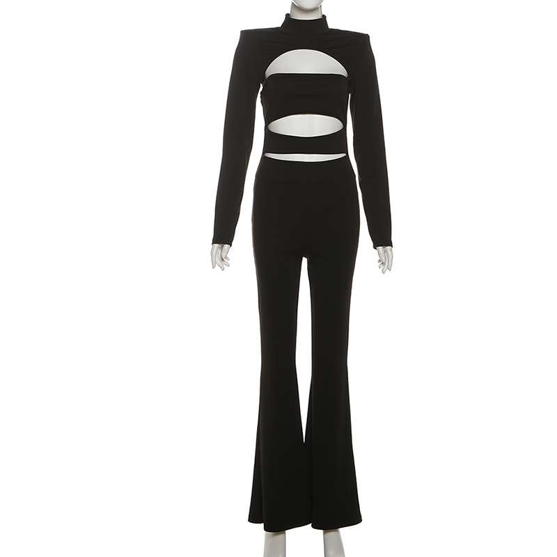 Cutout Long Sleeve Top and Pants Sets image 6