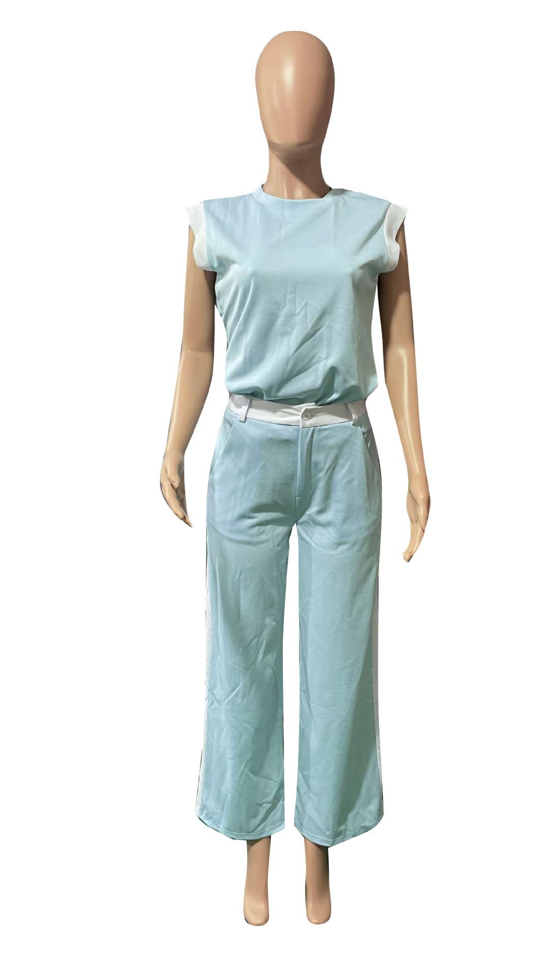 Jumpsuit with Wide-Leg Pants image 4
