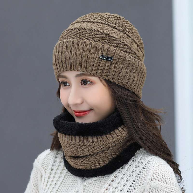Knitted Winter Bennie - Free Size, Sand Beige image