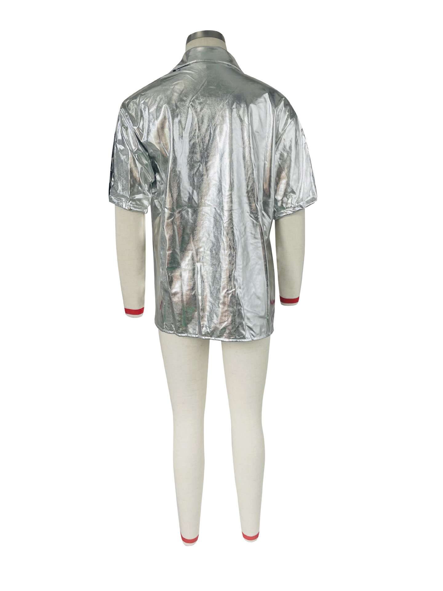 Casual Shiny Shirt Top image 7