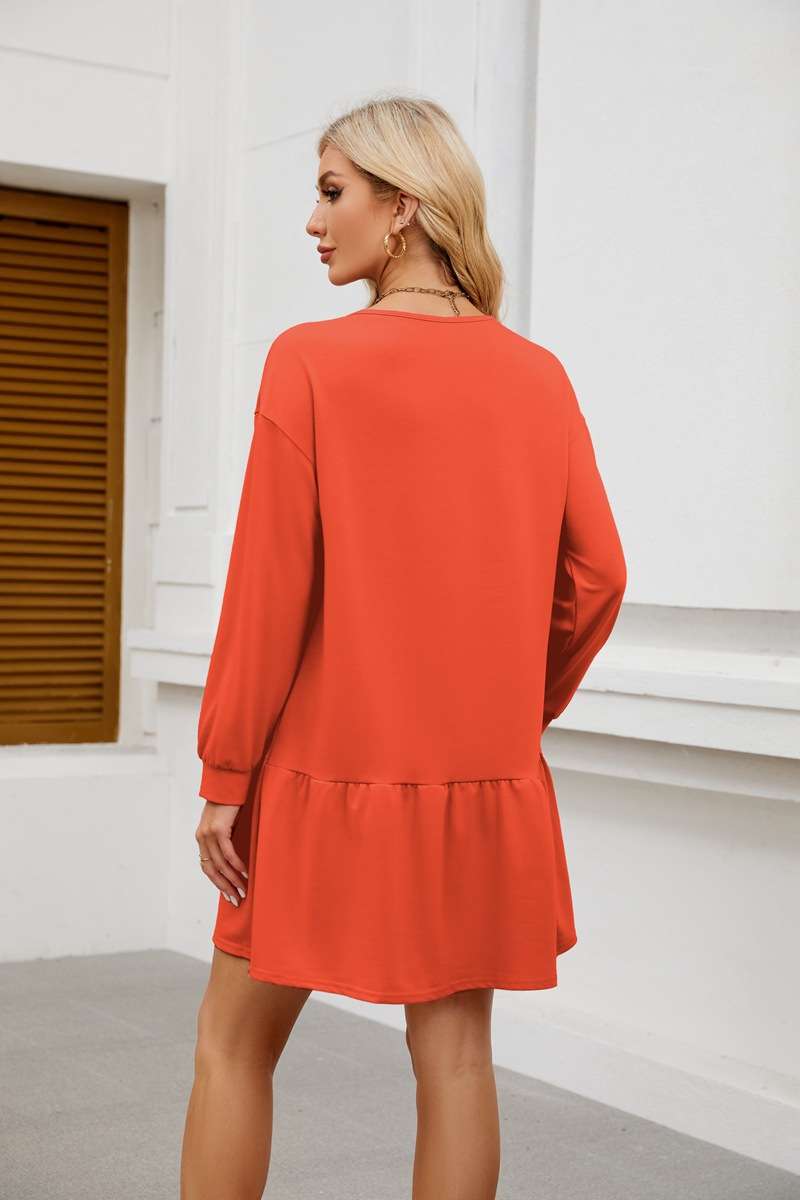 Solid Short Cute Dress image 8