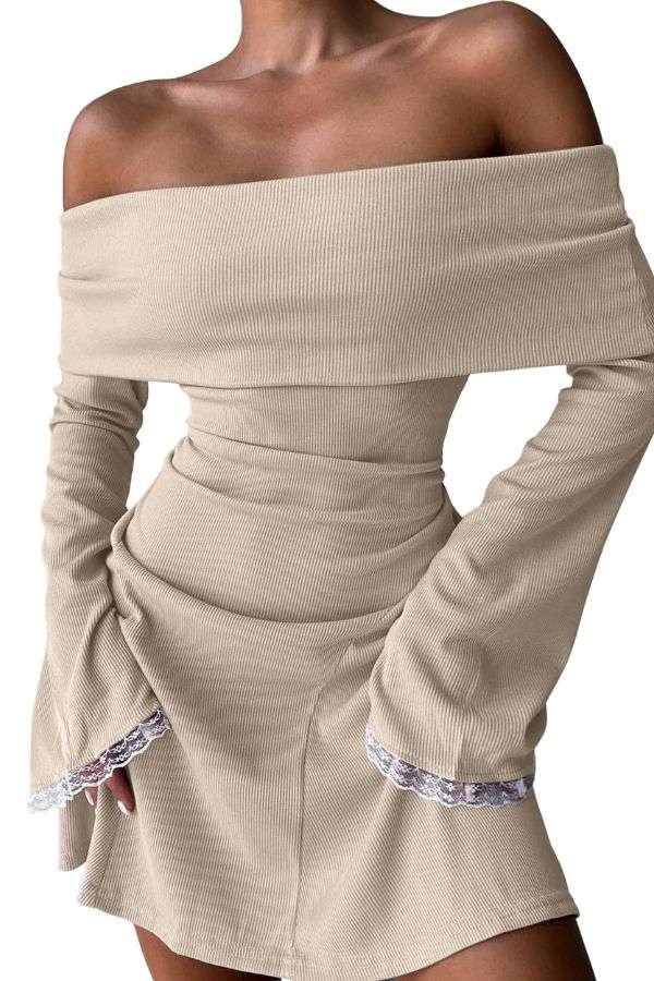 Off-Shoulder Sheath Dress image 0