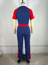 Colorblock Tracksuit Set image 3