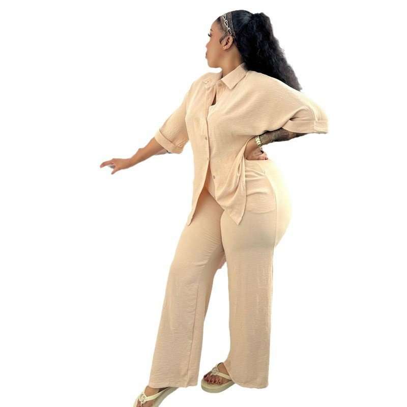 Casual 2 Piece Set - XL, Beige image