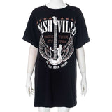 Vintage Nashville Rock Tour Graphic T-Shirt Dress image 5