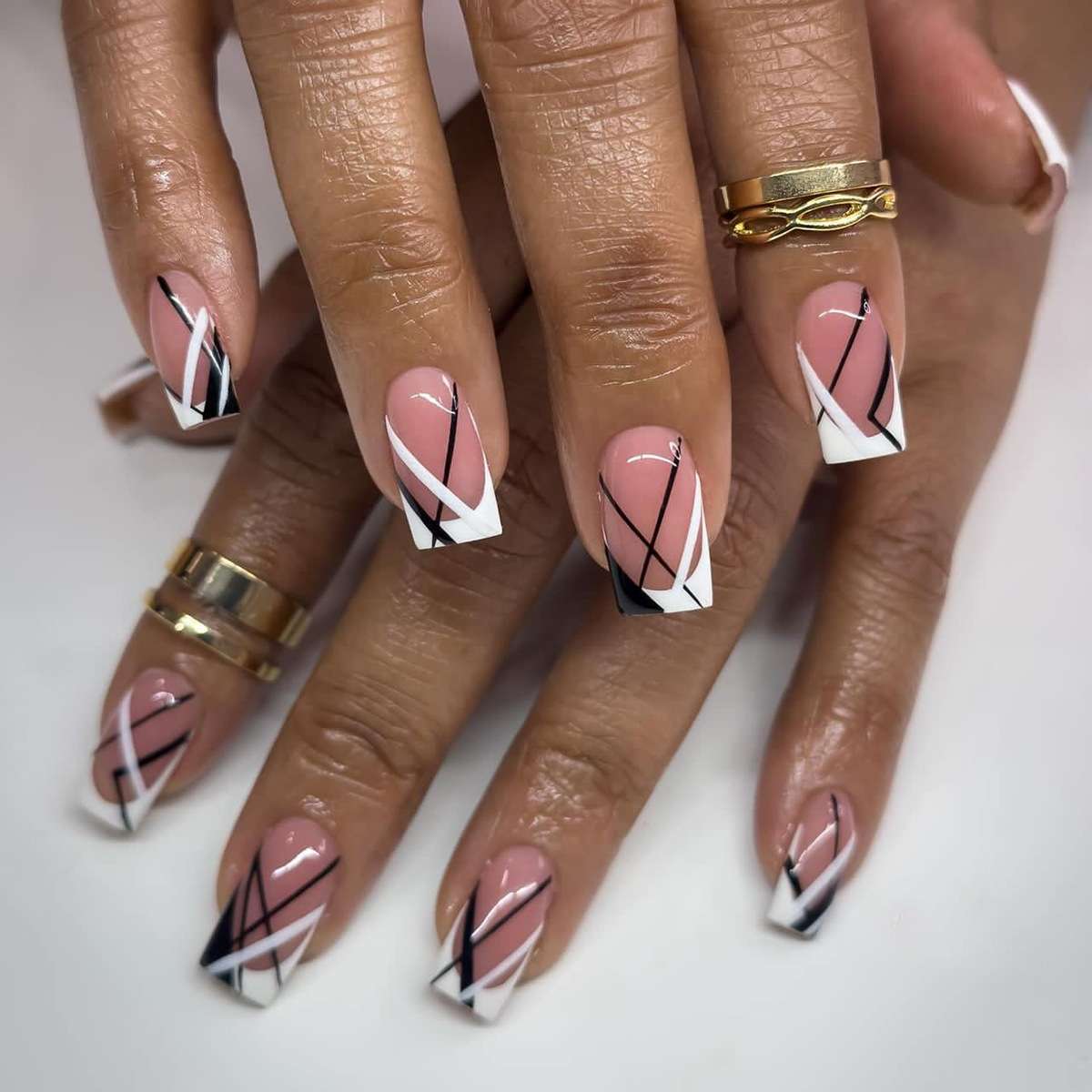 Modern Geometric Nail Art Set image 1
