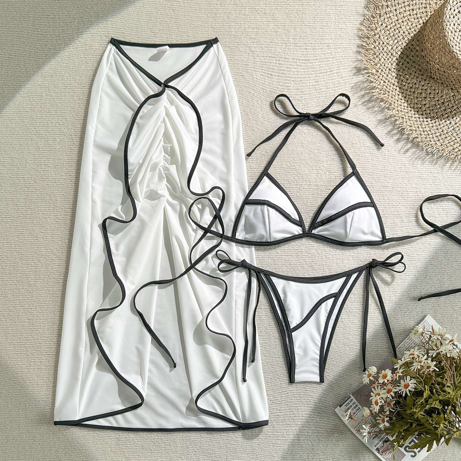 Bikini Set with Matching Wrap Skirt image 4