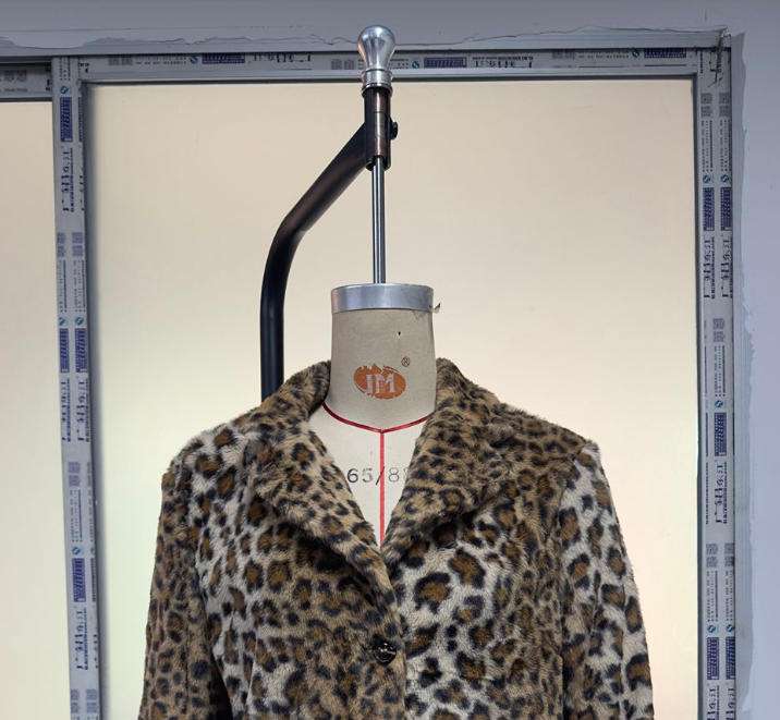 Leopard Print Faux Fur Button-Up Jacket image 6