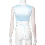 Sleeveless Floral Rose Print Tank Top image 3