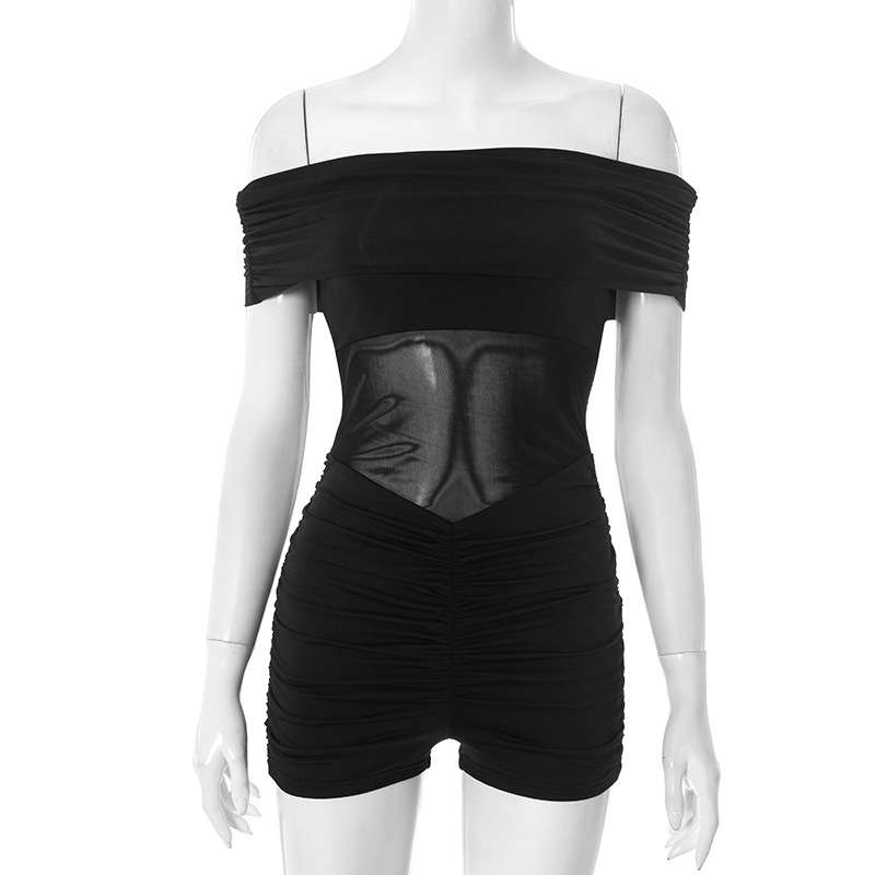 Off-Shoulder Bodycon Romper image 5