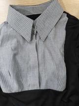 Long-Sleeve Shirt with Pleated Skirt image 6