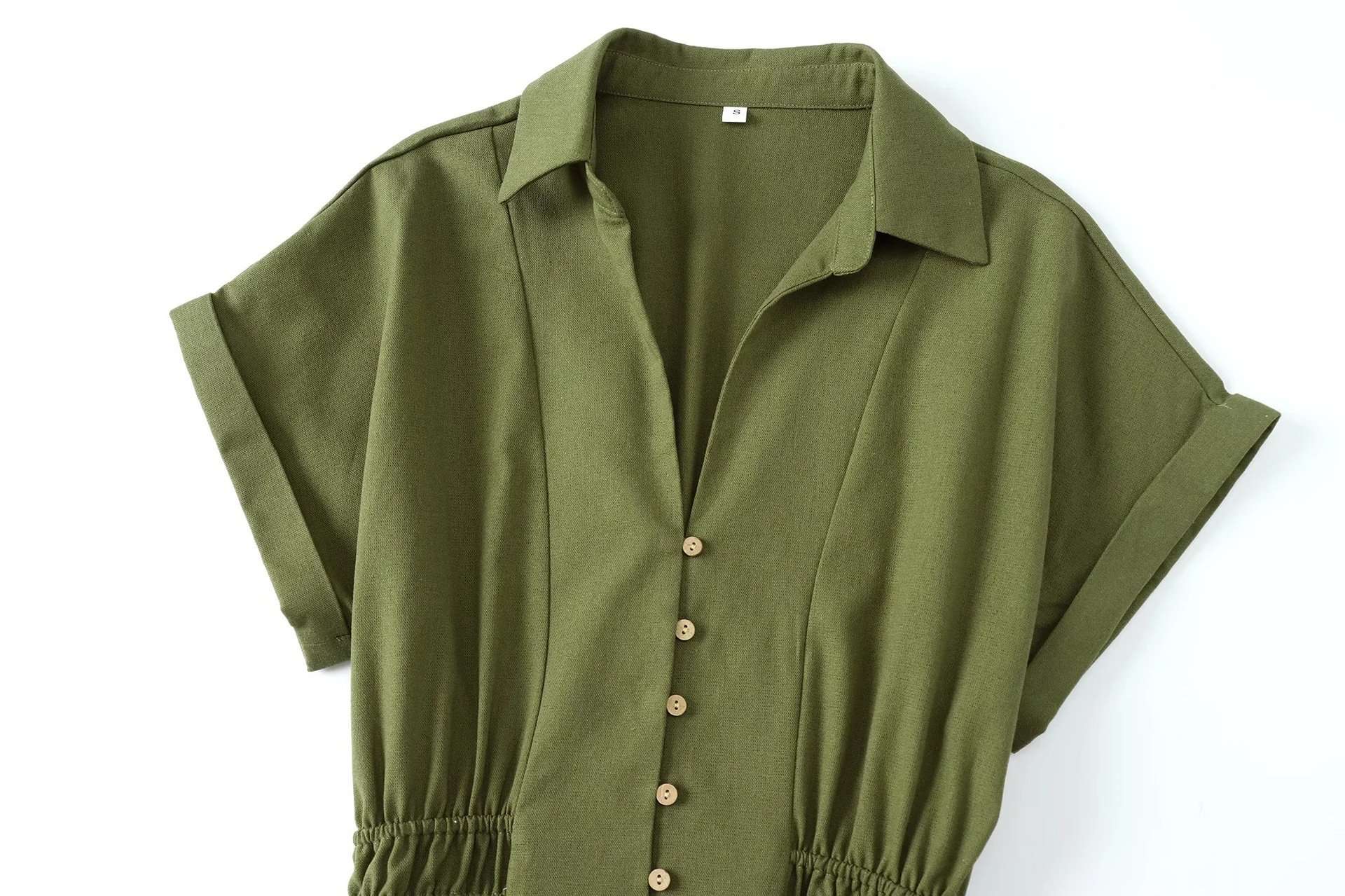 Button-Down Midi Shirt Dress image 4