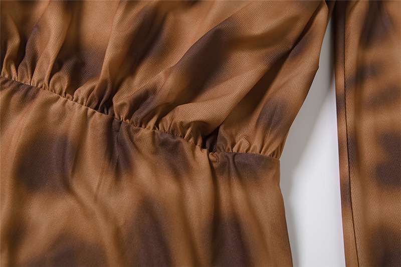 Animal Print  Dress with Deep Neckline image 5