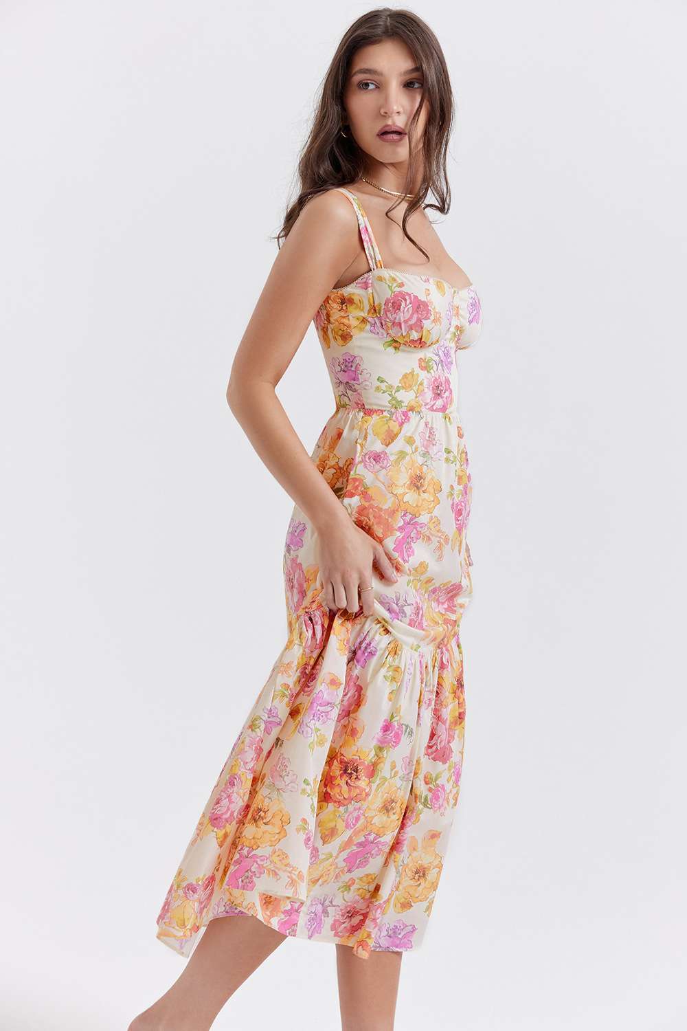 Sleeveless Maxi Dress with Ruffle Hem image 4