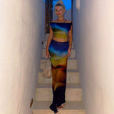 Vibrant Sunset Gradient Two-Piece Set image 6