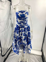 Floral Strapless Ball Gown image 3