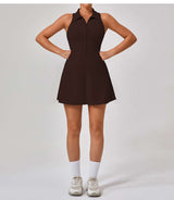 Sleeveless Zip-Front Tennis Dress image 2