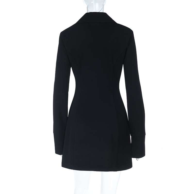 Classic Black Button-Down Dress image 2