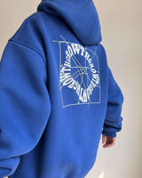 Text Printed Casual Long Sleeve Hoodie image 1